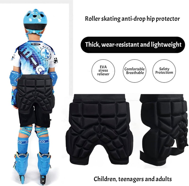 MioCloth Kids Teens Butt Protection Pad Hip Padded Shorts Crush Guard Tailbone Butt Pad - Image 2